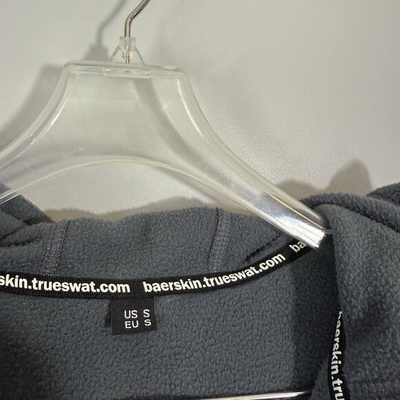 Baerskin Fleece Tactical Gray Hoodie Jacket Small Outerwear Performance Pockets - Picture 4 of 5